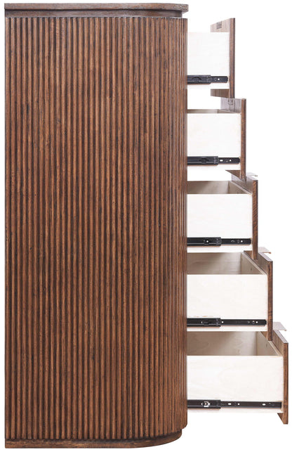 Astrid - Solid Wood And Oak Veneer Chest