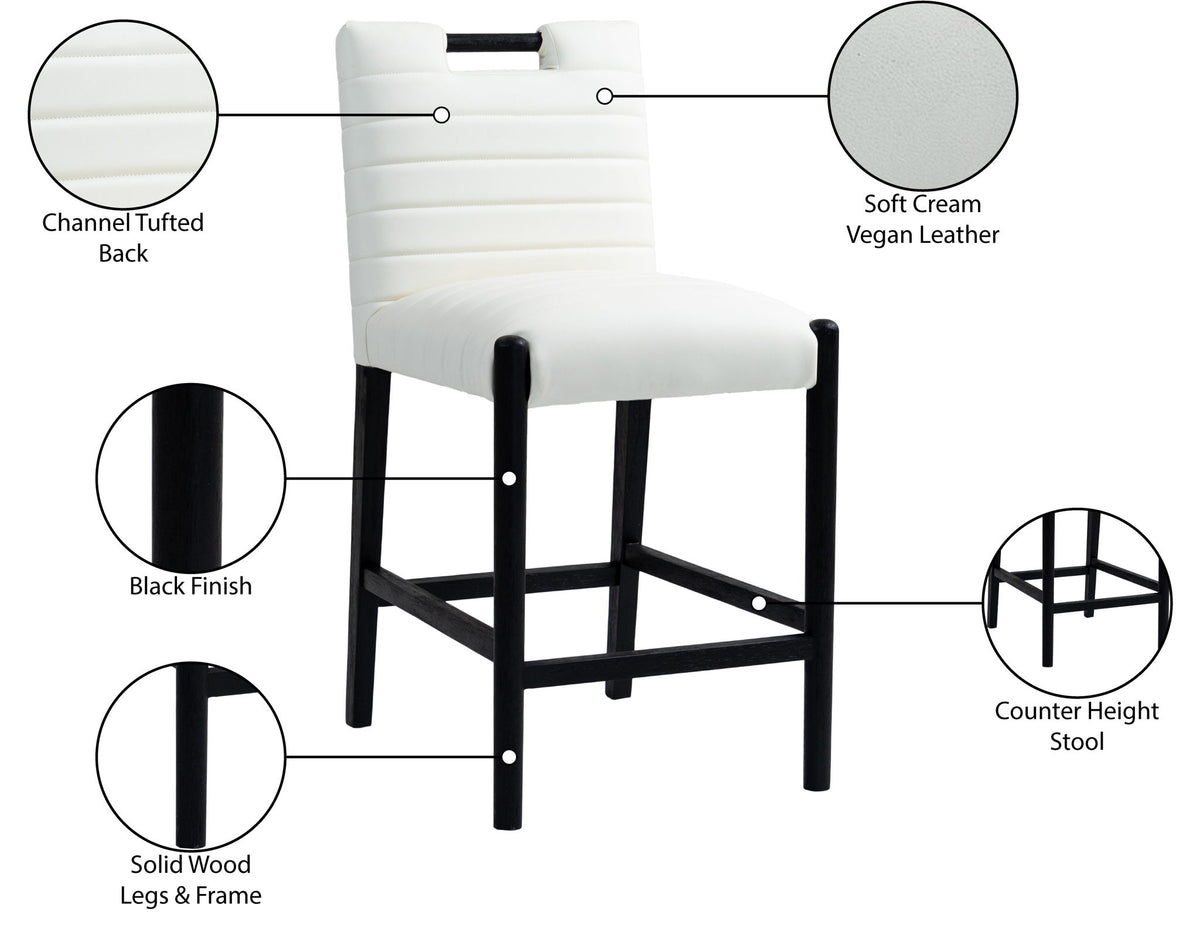 Aimee - Counter Stool - Black Legs
