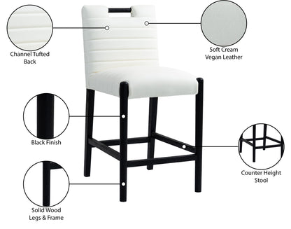 Aimee - Counter Stool - Black Legs
