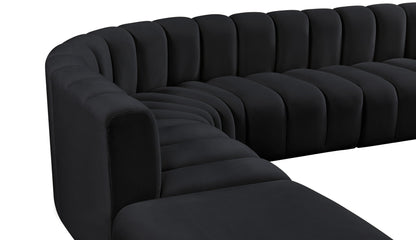 Arc - Velvet 7 Piece Corner Modular Sofa
