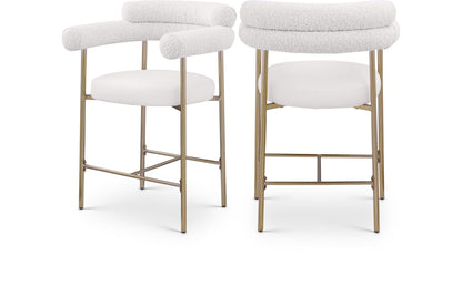 Blake - Counter Stool With Bronze Legs (Set of 2)