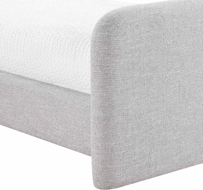 Fira - Linen Textured Fabric Upholstered Bed