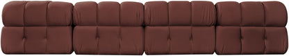Orin - Velvet 5 Piece Modular Sectional