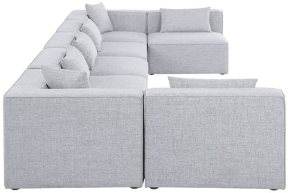 Cube - Linen 7 Piece Modular U-Shaped Sectional