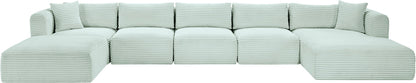 Shaggy - 6 Piece Modular Sectional With Chaise And Ottoman