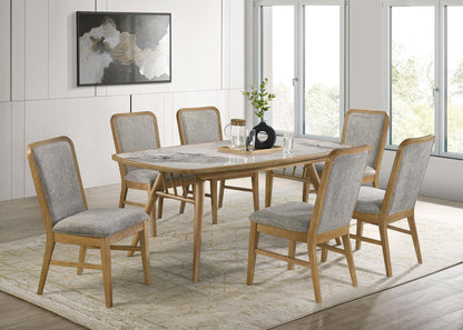 Croyden 7-piece Rectangular Dining Set Weathered Natural