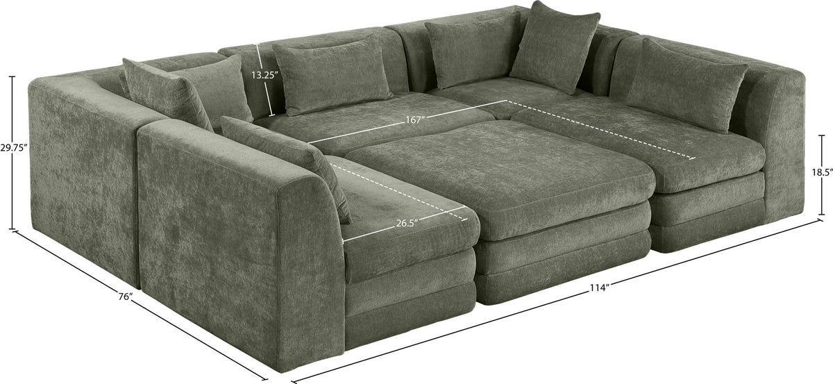 Stellar - 6 Piece Upholstered Modular Sectional