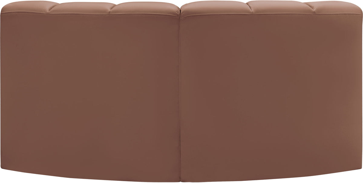Arc - Faux Leather 2 Piece Modular Sofa