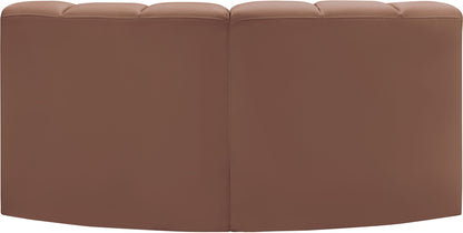 Arc - Faux Leather 2 Piece Modular Sofa