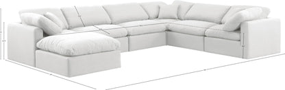Indulge - Linen 7 Piece Modular Sectional - White