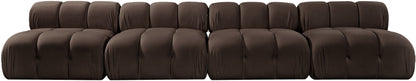 Orin - Velvet 4 Piece Modular Sofa