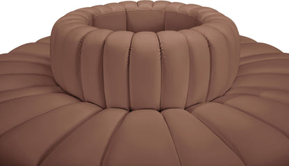 Arc - Faux Leather 8 Piece Round Modular Sofa
