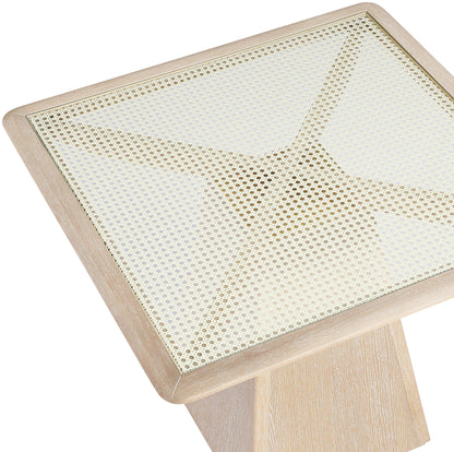 Atrium - Glass Top And Wood Base Dining Table