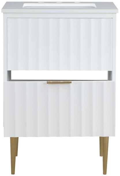 Modernist - Bathroom Vanity With Gold Legs