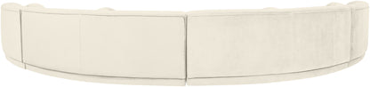 Avra - 189" Velvet Performance Fabric Upholstered Sectional
