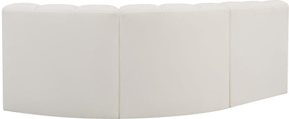 Arc - Faux Leather 3 Piece Sofa