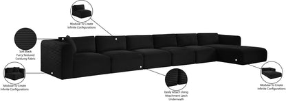 Shaggy - 6 Piece Modular Sectional With Chaise