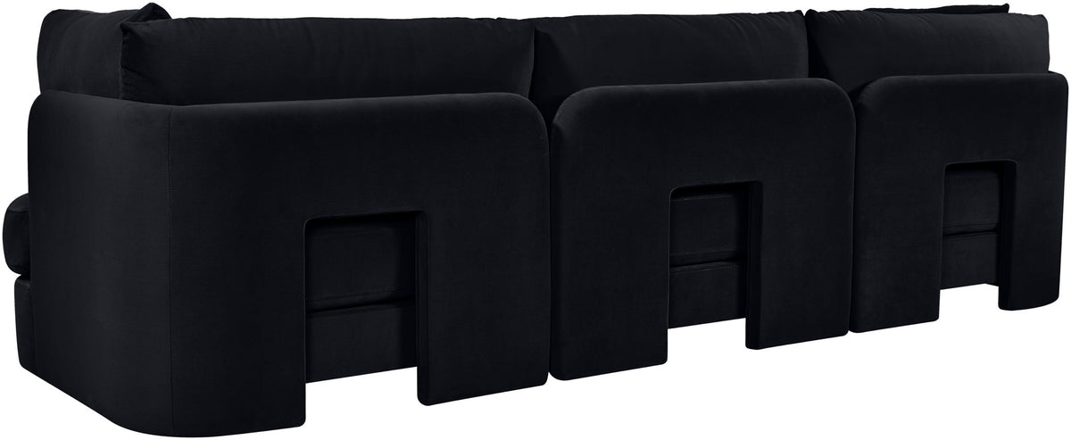Hammond - Velvet Performance Fabric Upholstered 3 Piece Sofa