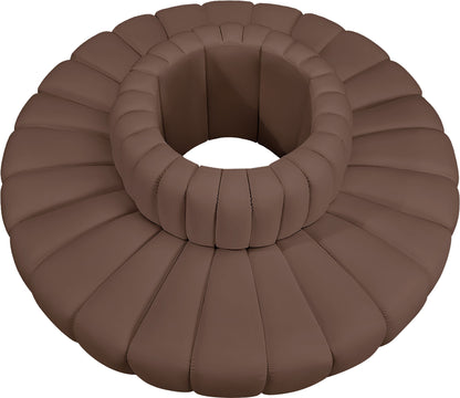 Arc - Faux Leather 8 Piece Round Modular Sofa