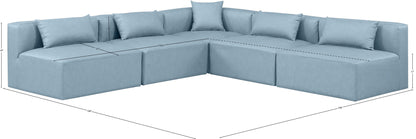 Cube - 5 Piece Modular Corner Armless Sectional