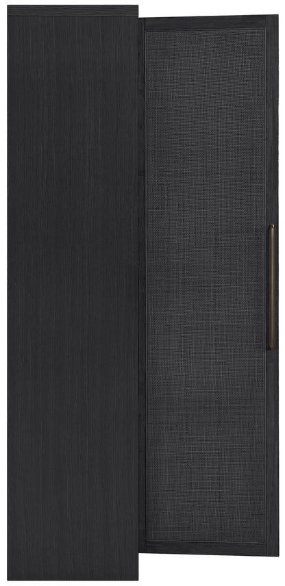 Vana - Solid Wood, Oak Veneer And Stainless Steel Storage Cabinet
