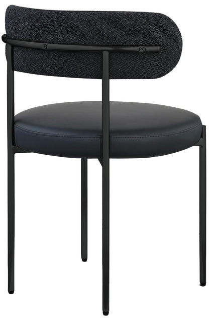 Beacon - Faux Leather Dining Chair With Black Legs (Set of 2)