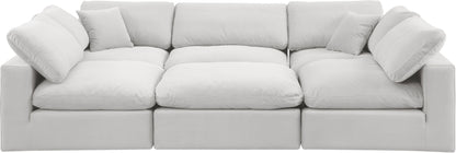 Comfy - 6 Piece Velvet Sectional