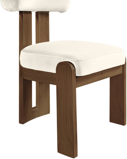 Arienzo - Performance Fabric Upholstered Dining Chair (Set of 2) - Walnut Base