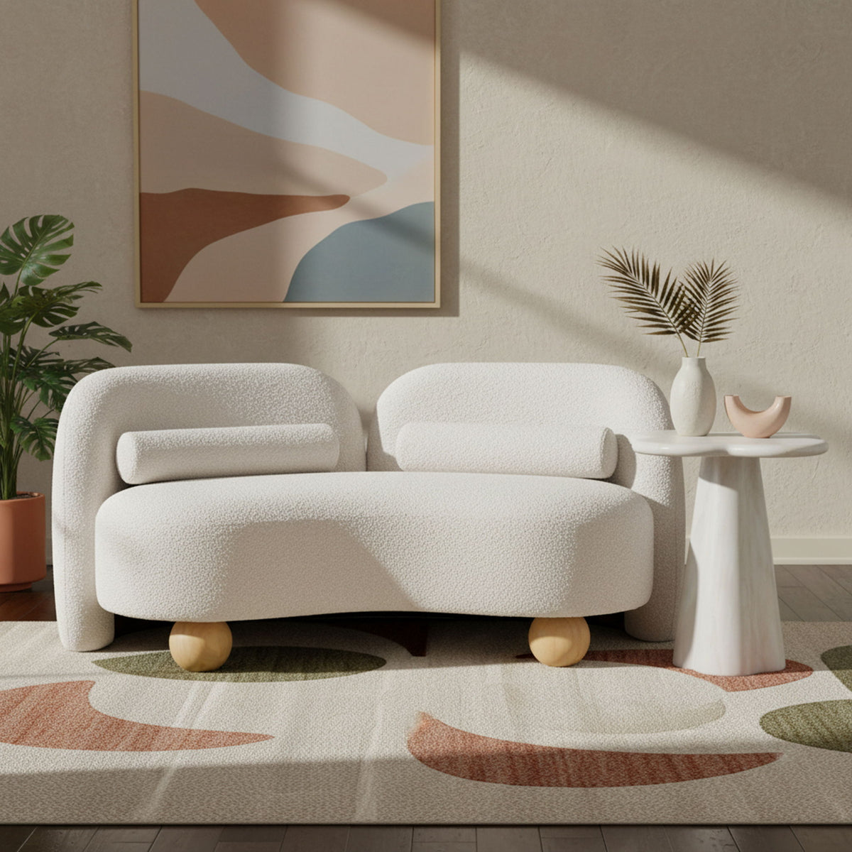 Daphne - Boucle Loveseat