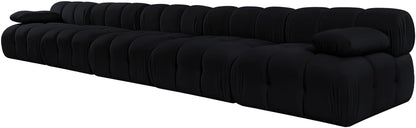Orin - Velvet 5 Piece Modular Armless Sofa