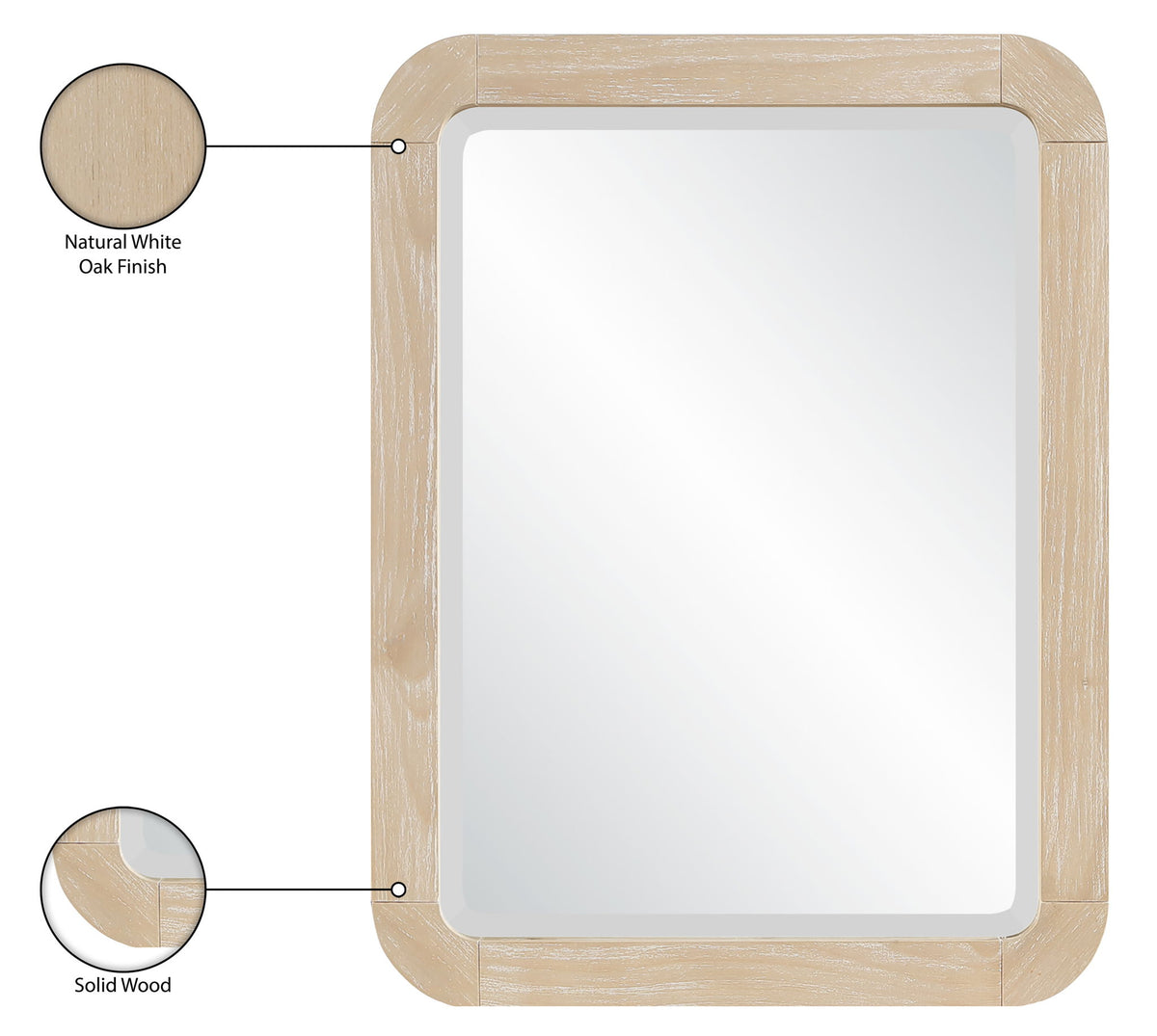 Tiberio - Solid Wood Mirror
