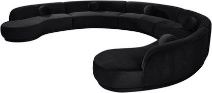 Avra - 192" Velvet Performance Fabric Upholstered Sectional