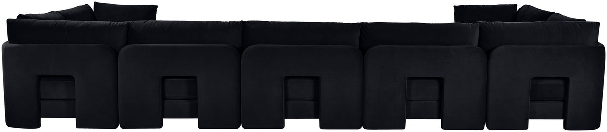 Hammond - Velvet Performance Fabric Upholstered 7 Piece U-Shaped Sectional