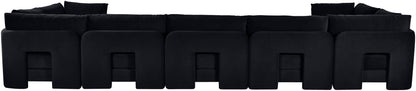 Hammond - Velvet Performance Fabric Upholstered 7 Piece U-Shaped Sectional