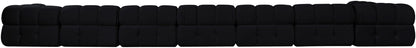 Orin - Velvet Performance Fabric Upholstered 8 Piece L-Shaped Sectional