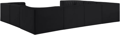 Rummi - Velvet Performance Fabric Upholstered Modular Sectional