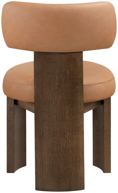 Atelier - Vegan Leather Upholstered Dining Chair (Set of 2) - Painted Brown Frame