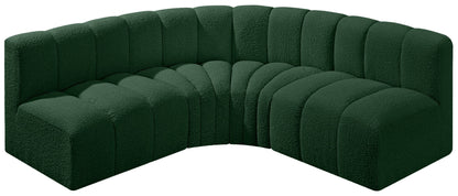 Arc - Boucle Fabric 4 Piece Corner Modular Sofa