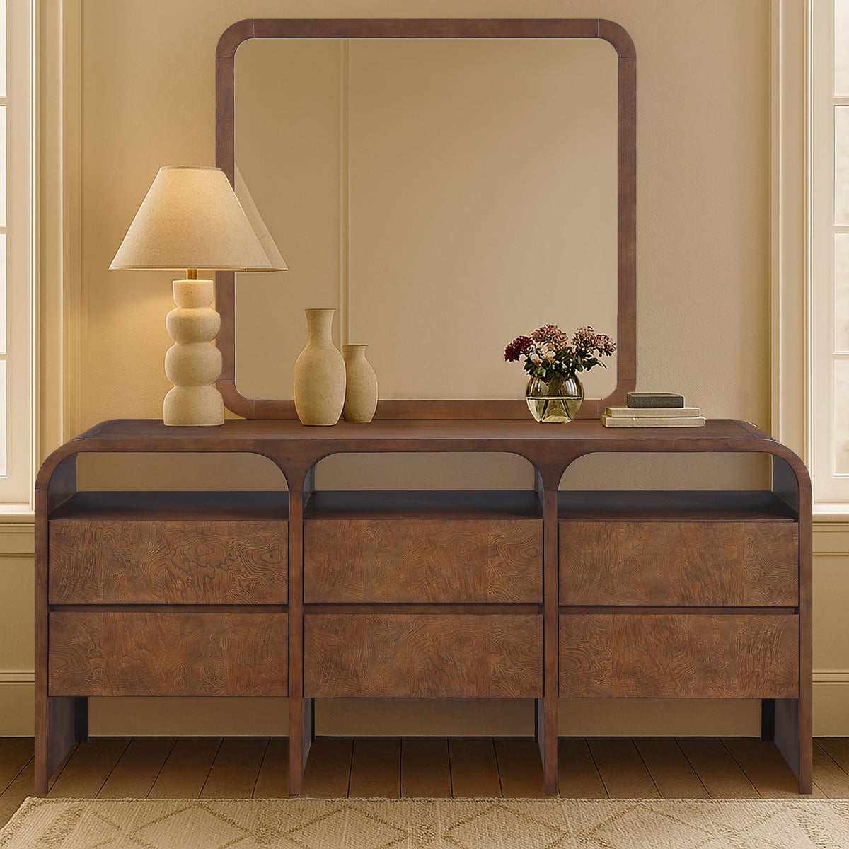 Giada - Solid Wood And Veneer Mirror