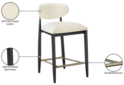 Riccio - Stool - Black And Gold Frame