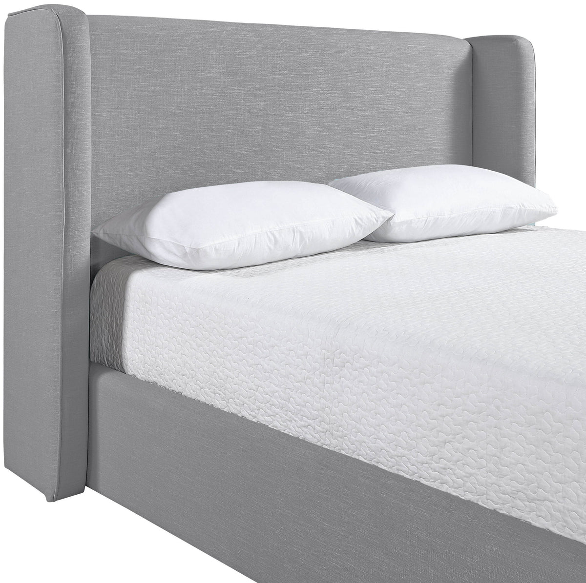 Kendall - Linen Textured Fabric Upholstered Bed