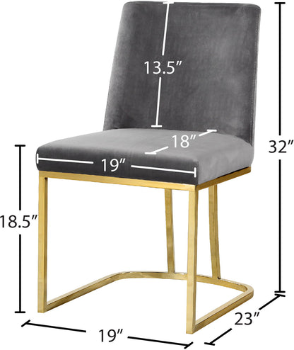 Heidi - Dining Chair with Gold Legs (Set of 2)