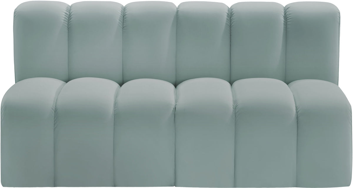 Arc - Faux Leather 2 Seats Modular Sofa