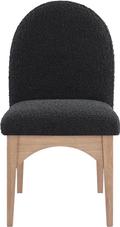 Waldorf - Boucle Dining Side Chair With Natural Legs