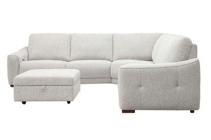 Julianna - Storage Ottoman - Crisp Taupe