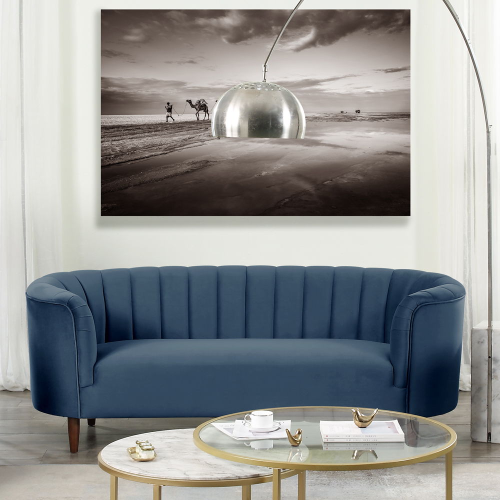 Millephri - Sofa - Blue Velvet