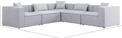 Cube - Linen 5 Piece Modular Corner Sectional