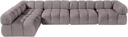Orin - Velvet 5 Piece Modular Sectional