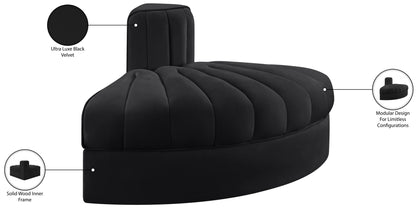 Rummi - Velvet Performance Fabric Upholstered Modular Chair
