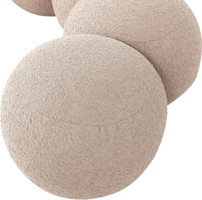 Apollo - Boucle Fabric Bench